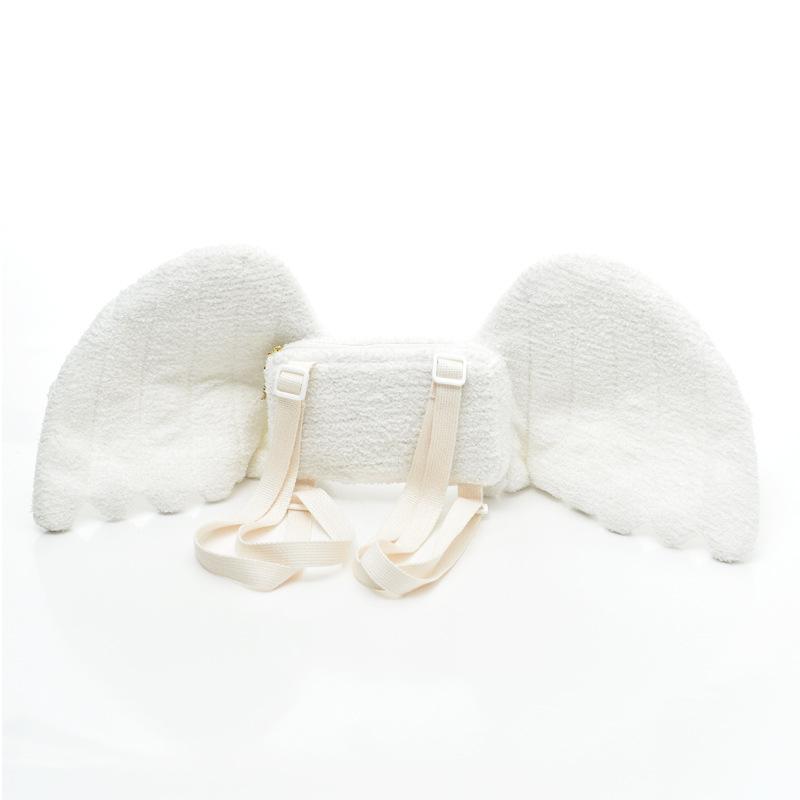 Mini Angel Wings Backpack | White Tanuki