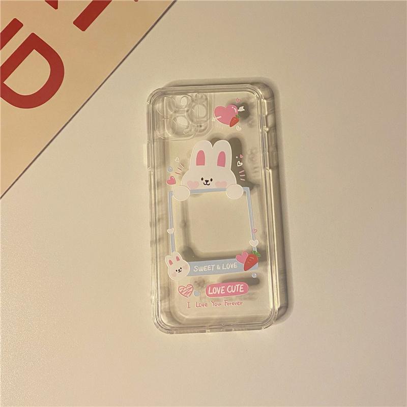 White Tanuki Lucky Picture Frame Phone Case