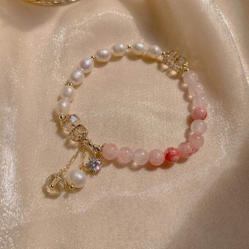 White Tanuki Berries and Cream Bracelet