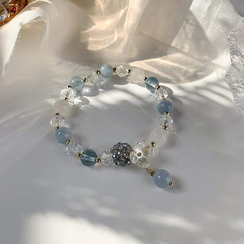 White Tanuki Blue Solstice Bracelet