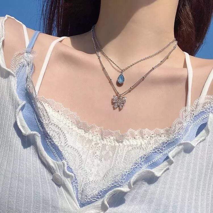 White Tanuki Both / Standard Ice Queen Necklaces