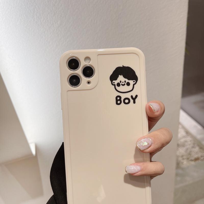 White Tanuki Boy / iPhone13 Mini Couple Goals Phone Case
