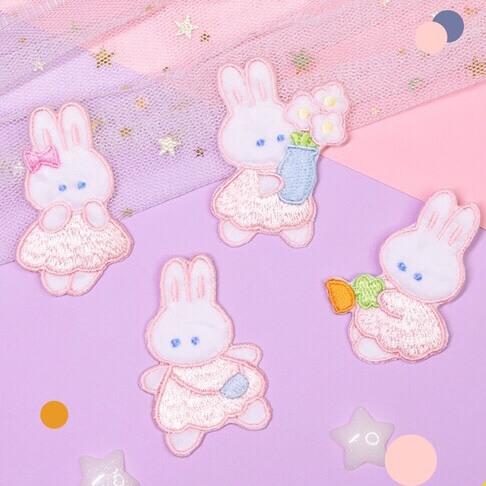 Bunny Days Embroidered Patch