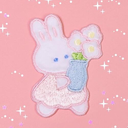 Bunny Days Embroidered Patch