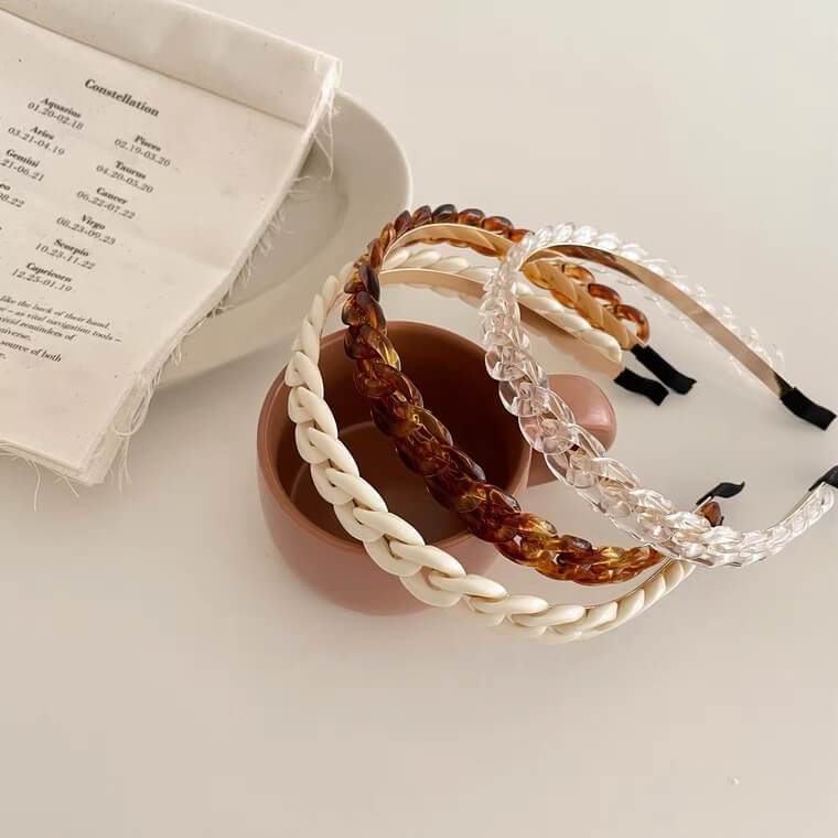 White Tanuki Chain Headband