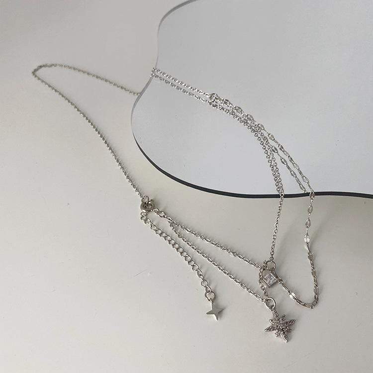 White Tanuki Constellation Necklace