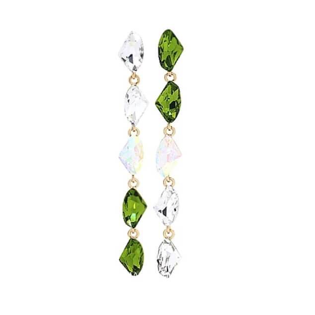Emerald Iridescent Earrings