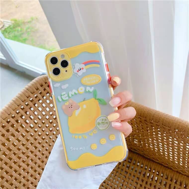 White Tanuki for iphone XR / Lemon Juice Bear Phone Case