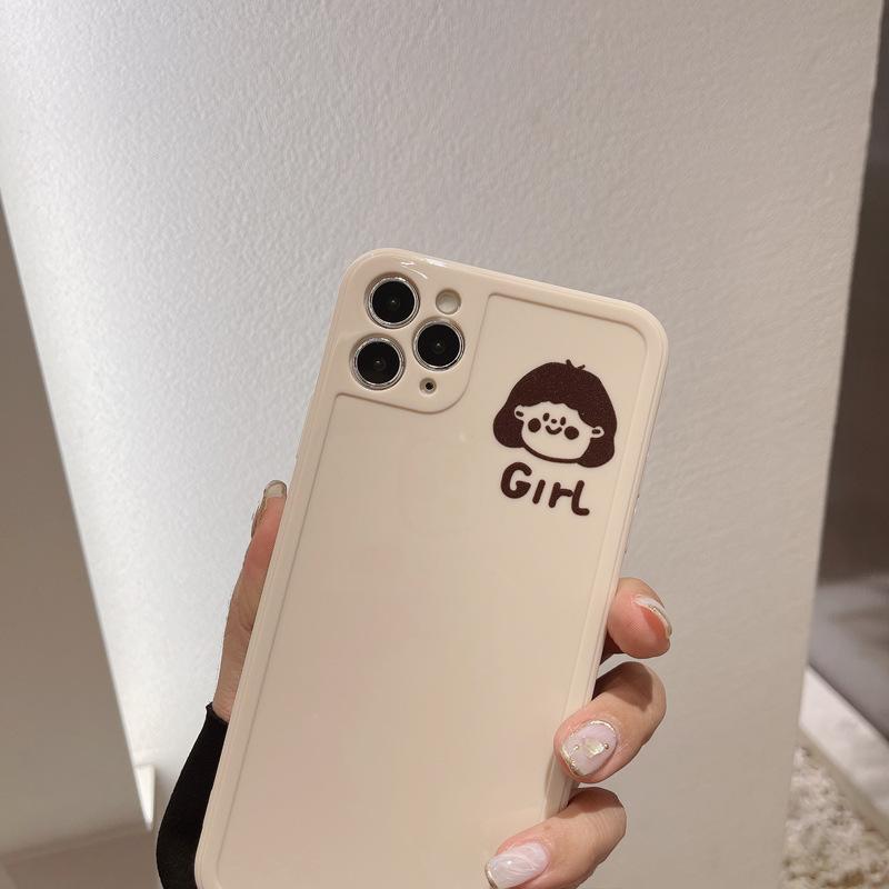 White Tanuki 米白 女孩GIRL / iPhone13 Mini Couple Goals Phone Case