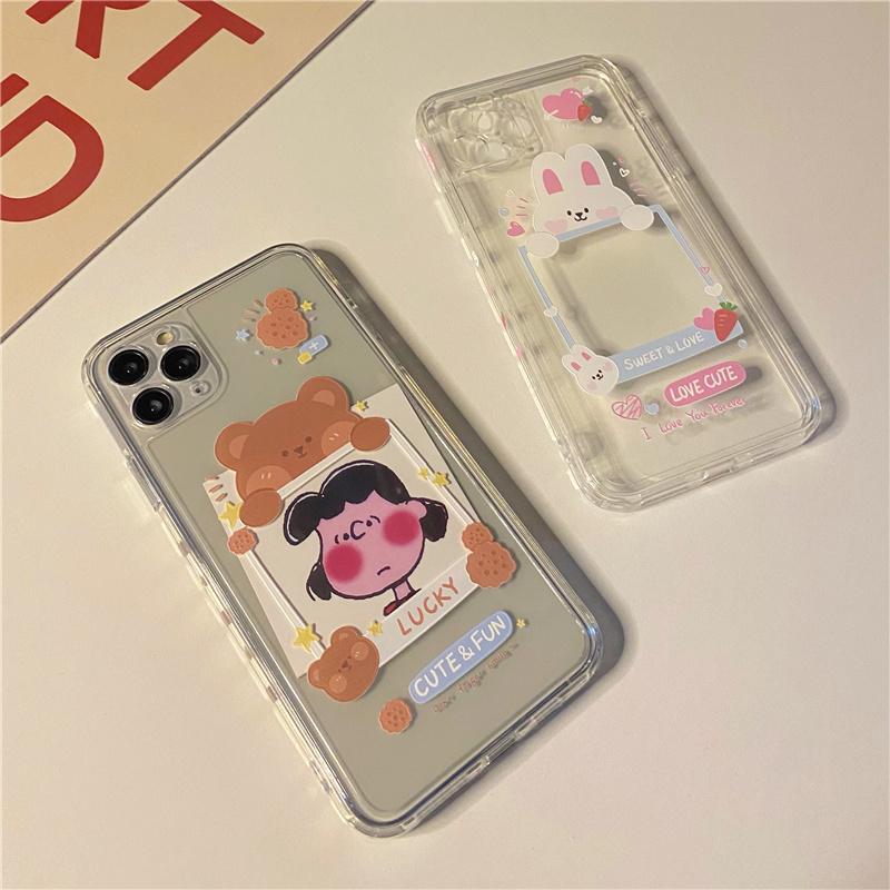 White Tanuki Lucky Picture Frame Phone Case