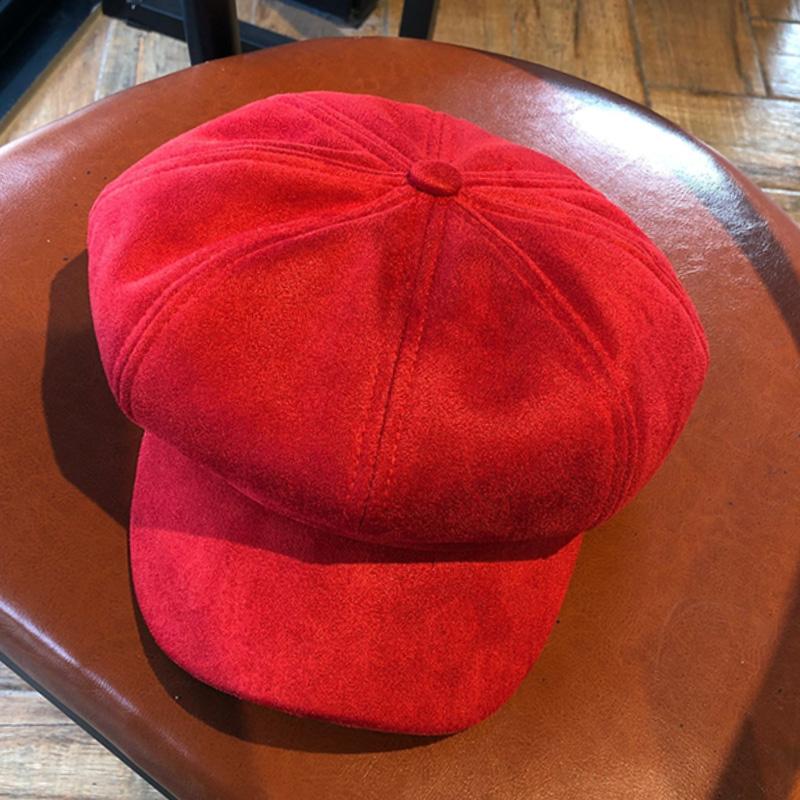 White Tanuki M（56-58cm） / 红色 Baker Boy Hat