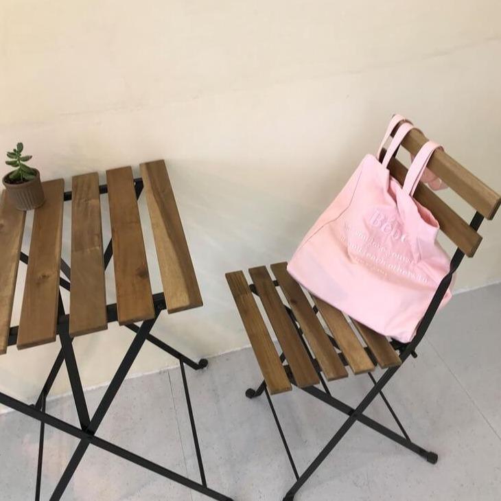 White Tanuki Pastel Pink Bebe Tote Bag