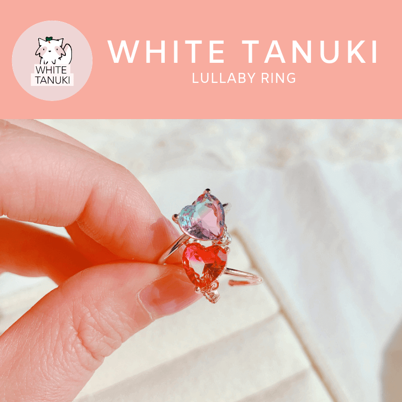 White Tanuki Ring Lullaby Ring
