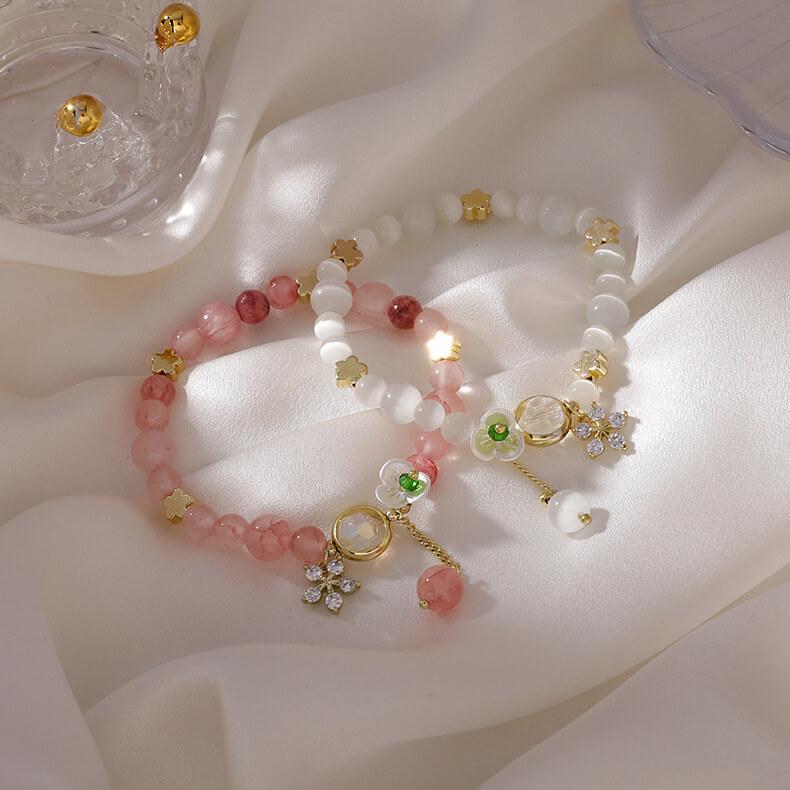 White Tanuki Springtime Bracelet