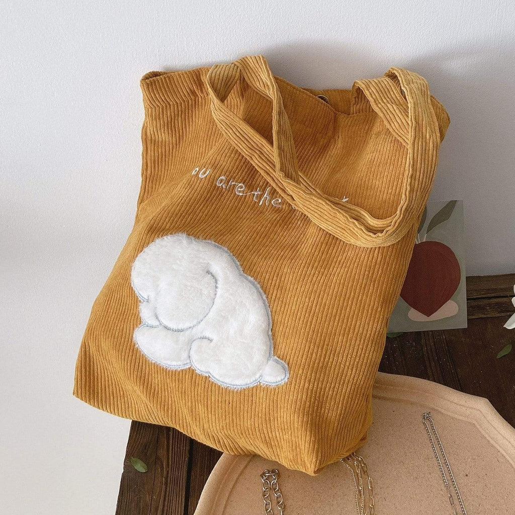 White Tanuki The Cutest Tote Bag