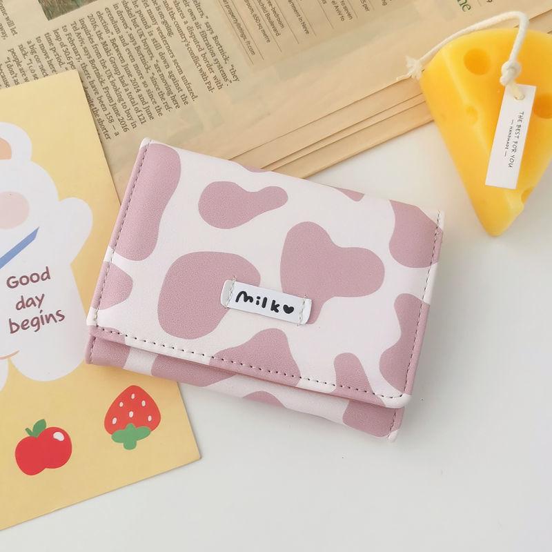 White Tanuki Wallet Strawberry Milk Milk Wallet
